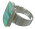 Southwest Sterling Silver And Turquoise Inlay Jewelry Ring Size 5-3/4 WX63126